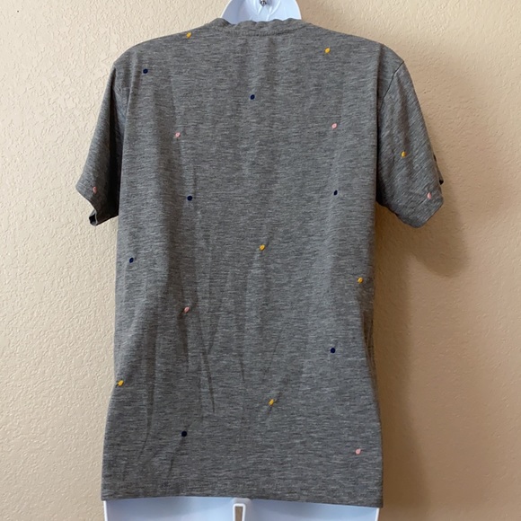 Current Air Gray Colored Dots Short Sleeve Tee - Picture 3 of 6